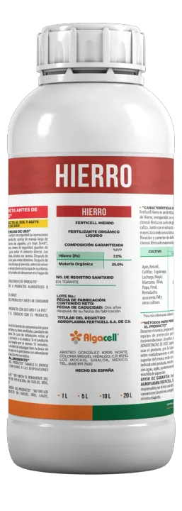 Algacell Hierro, Nutrición