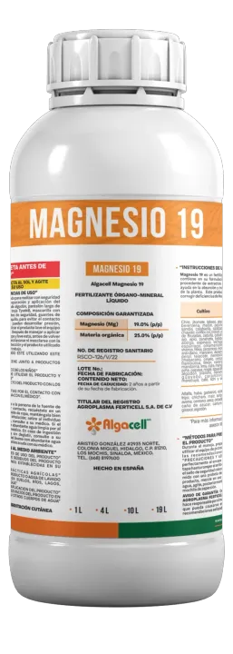 Algacell Magnesio 19, Nutrición