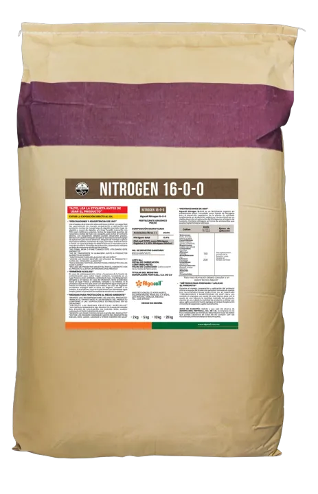 Algacell Nitrogen 16-0-0, Nutrición