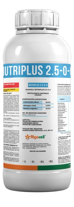 Algacell Nutriplus 2.5-0-0, Bioestimulantes