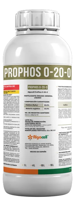 Algacell ProPhos 0-20-0, Nutrición