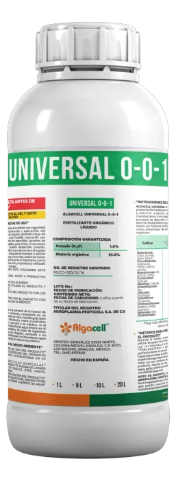 Algacell Universal 0-0-1, Bioestimulantes